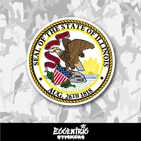 Illinois State Seal Vinyl Sticker