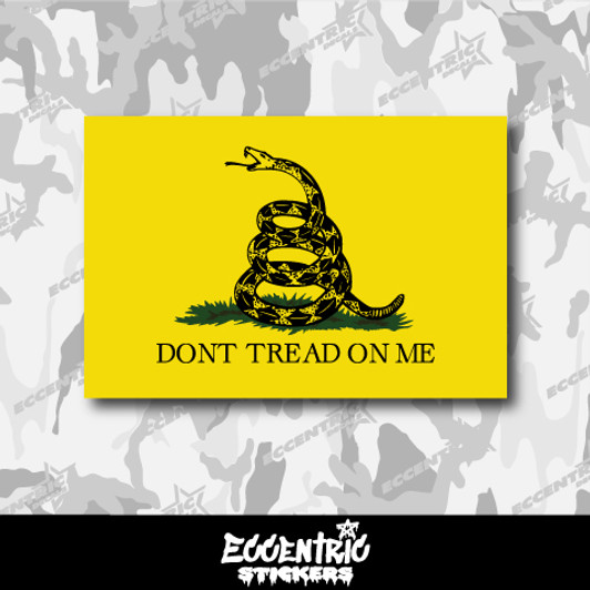 Don't Tread on Me Flag Vinyl Sticker