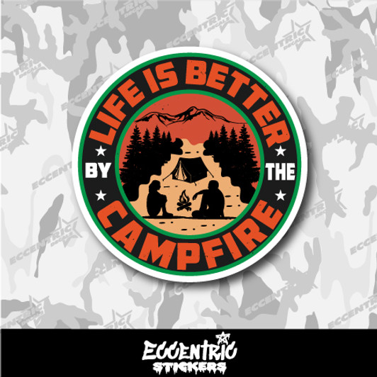 Life is Better by the Campfire Vinyl Sticker