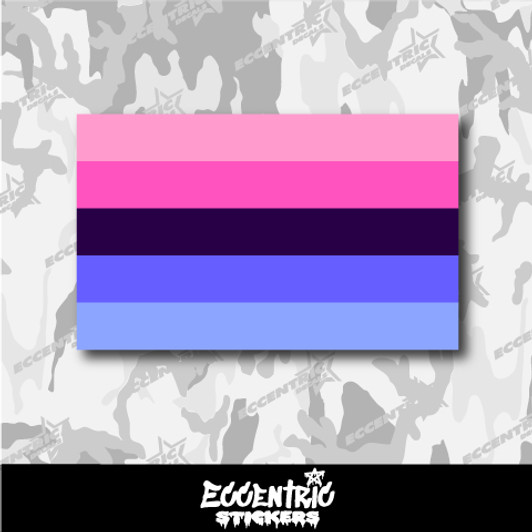 Omnisexual Pride Flag Vinyl Sticker