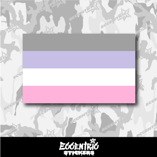 Cupiosexual Pride Flag Vinyl Sticker