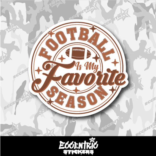 Football is My Favorite Season Vinyl Sticker