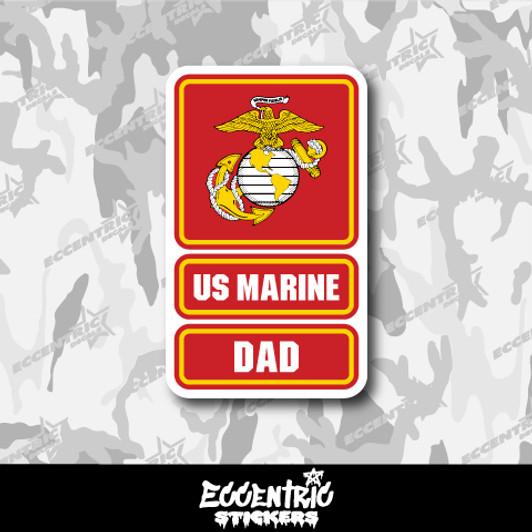 U.S. Marine Dad Vinyl Sticker
