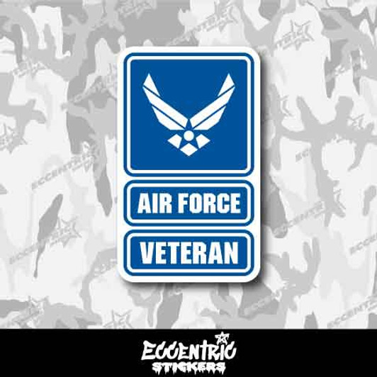 U.S. Air Force Veteran Vinyl Sticker