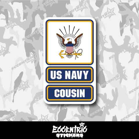 U.S. Navy Cousin Vinyl Sticker