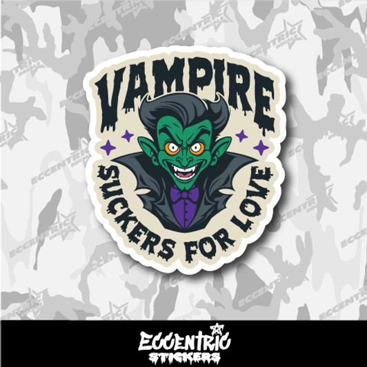 Vampire Suckers for Love Vinyl Sticker