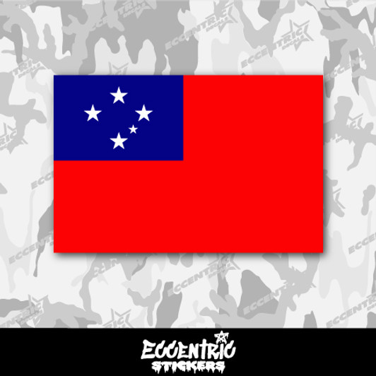 Western Samoa Flag Vinyl Sticker