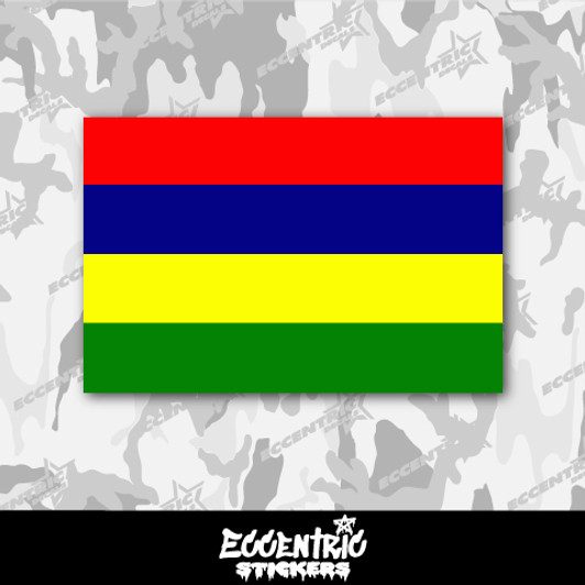Mauritius Flag Vinyl Sticker
