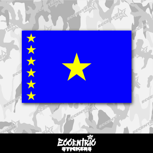 Democratic Republic of the Congo Flag (1997–2006) Vinyl Sticker