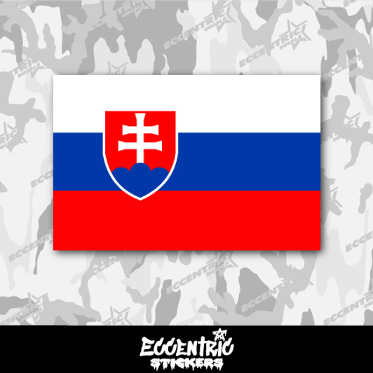 Slovakia Flag Flag Vinyl Sticker