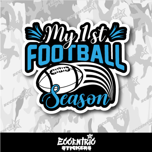 My 1st Football Season Sports Vinyl Sticker