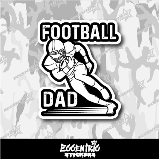 Football Dad Sports Vinyl Sticker