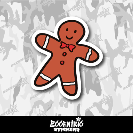 Christmas Gingerbread Man Vinyl Sticker