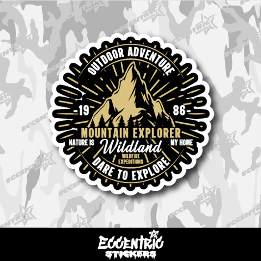 Mountain Explorer Nature is My Home Vinyl Sticker
