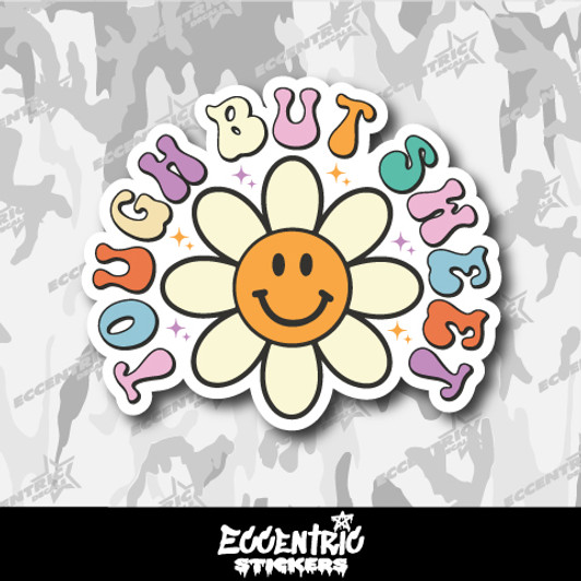 Tough but Sweet Summer Retro Vinyl Sticker