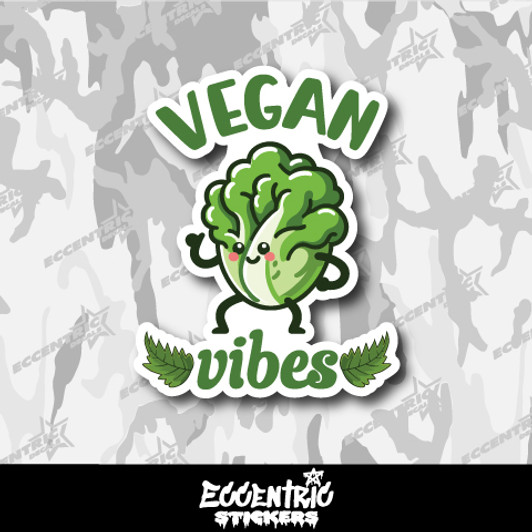 Vegan Vibes Vinyl Sticker