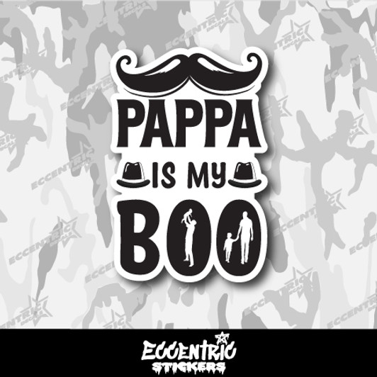 Pappa is My Boo Vinyl Sticker