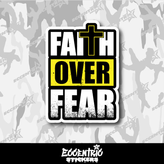 Faith Over Fear V2 Vinyl Sticker