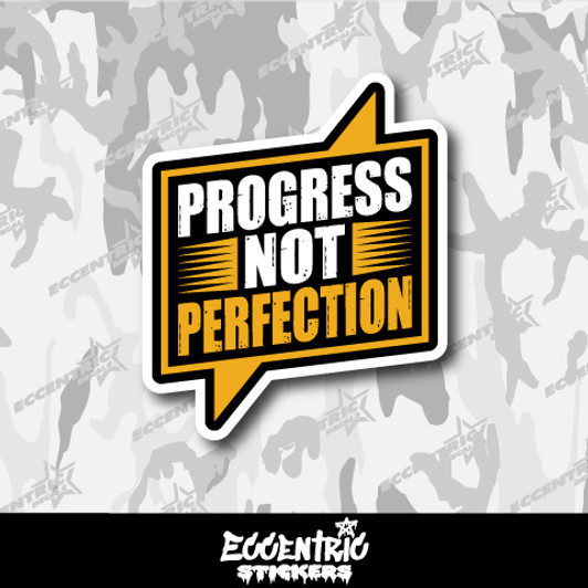 Progress Not Perfection Vinyl Sticker
