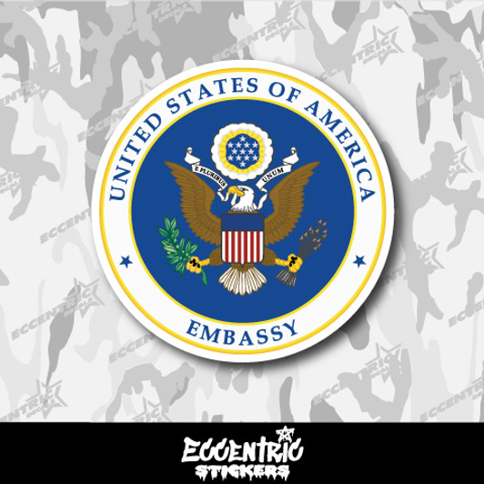 Seal of the United States of America Embassy Vinyl Sticker