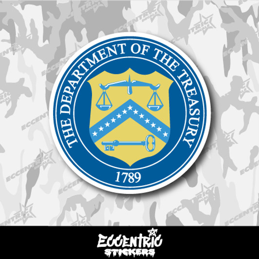Seal of the United States Department of the Treasury Vinyl Sticker