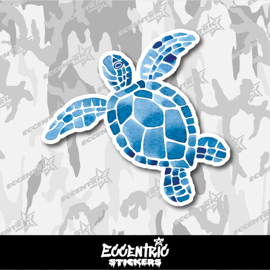 Watercolor Sea Turtle Vinyl Sticker