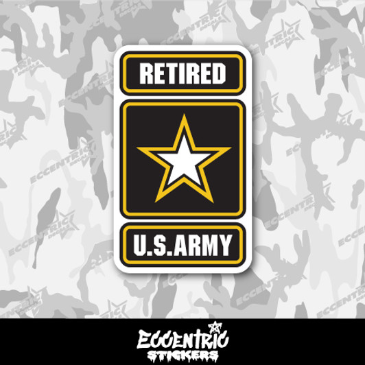 Retired U.S. Army Vinyl Sticker