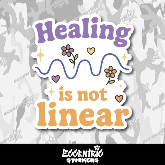 Healing Is Not Linear Vinyl Sticker