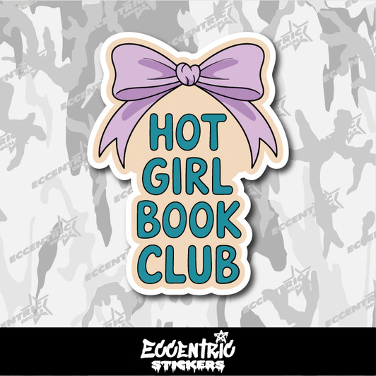 Hot Girl Book Club Vinyl Sticker