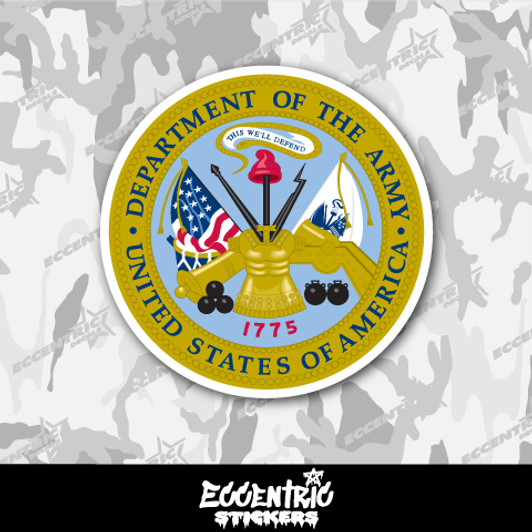 Department of the Army Vinyl Sticker