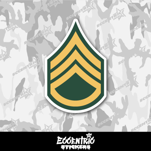 U.S. Army Staff Sergeant Insignia Vinyl Sticker