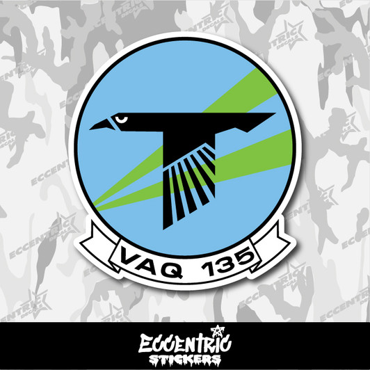 US Navy Electronic Attack Squadron 135 (VAQ-135) Vinyl Sticker