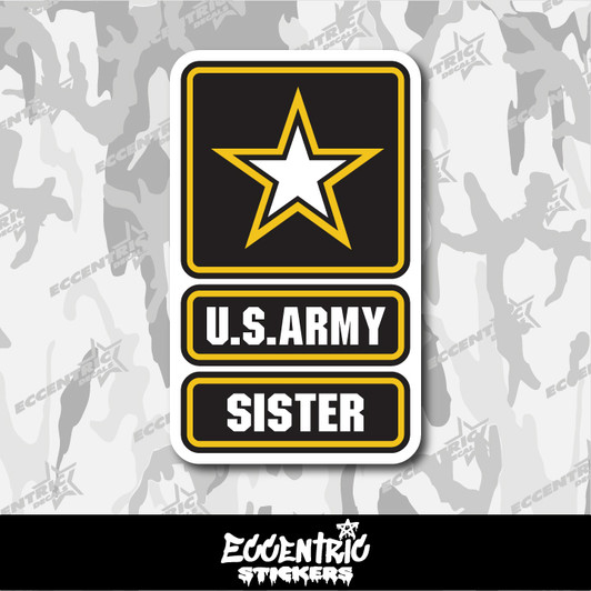 U.S. Army Sister Vinyl Sticker