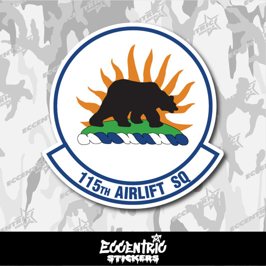 Air National Guard 115th Airlift Squadron (115 AS) Vinyl Sticker