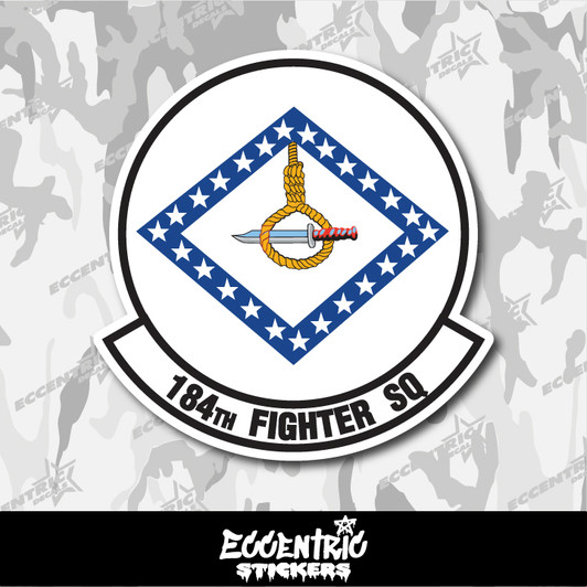 Air National Guard 184th Fighter Squadron (184 FS) Vinyl Sticker