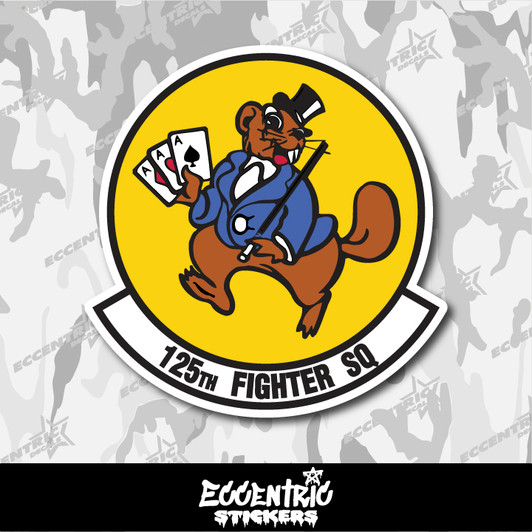 Air National Guard 125th Fighter Squadron (125 FS) Vinyl Sticker
