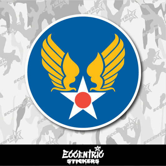 US Army Air Corps Hap Arnold Wings Vinyl Sticker