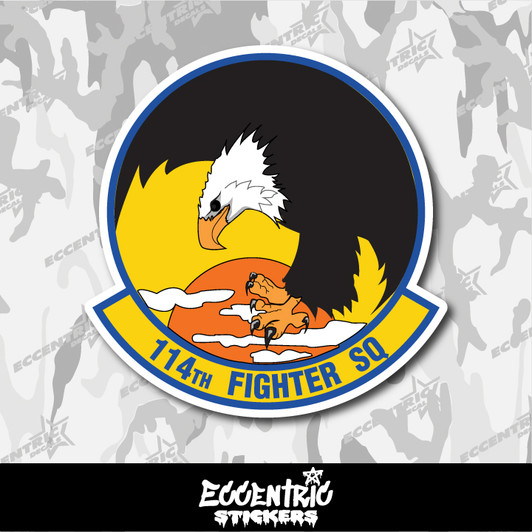 Air National Guard 114th Fighter Squadron (114 FS) Vinyl Sticker
