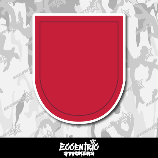 US Army 7th Special Forces Group Beret Flash Vinyl Sticker