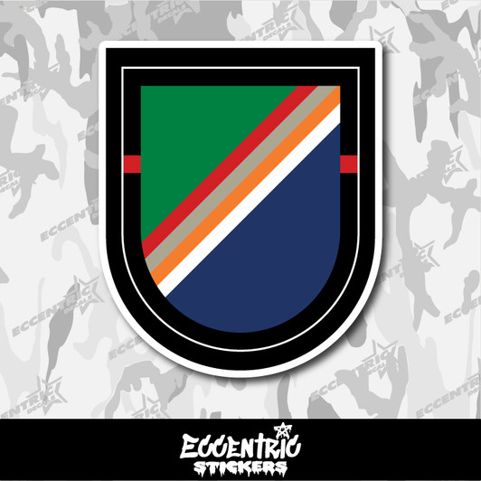 US Army 1st Battalion 75th Ranger Regiment Beret Flash Vinyl Sticker