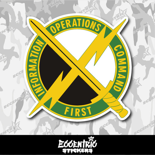 US Army First Information Operations Command Vinyl Sticker