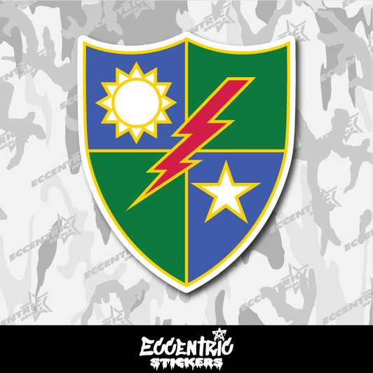 US Army 75th Ranger Regiment Distinctive Unit Vinyl Sticker