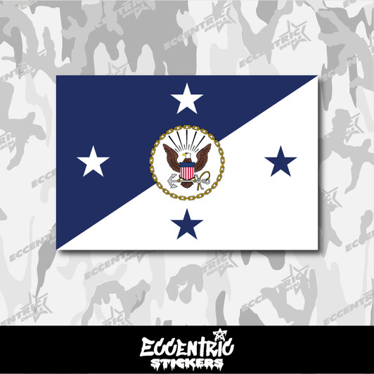 US Chief of Naval Operations Flag Vinyl Sticker