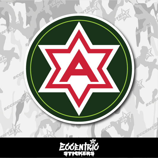 6th US Army Vinyl Sticker