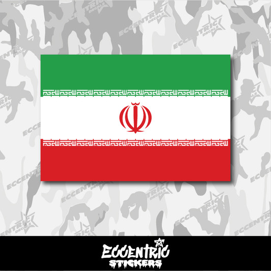 Iran Flag Vinyl Sticker