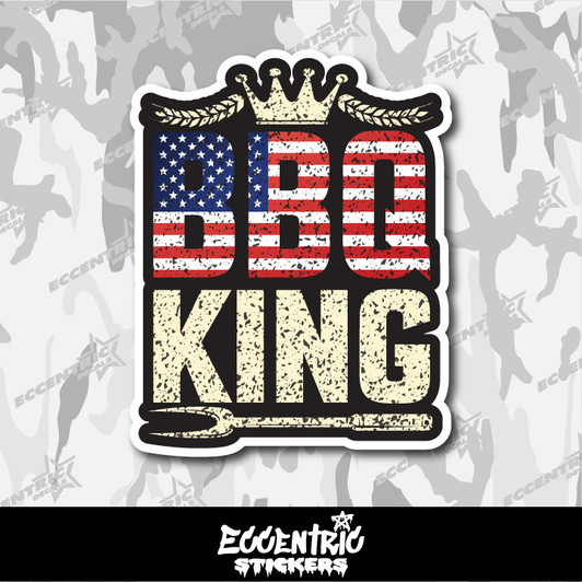 BBQ King Vinyl Sticker