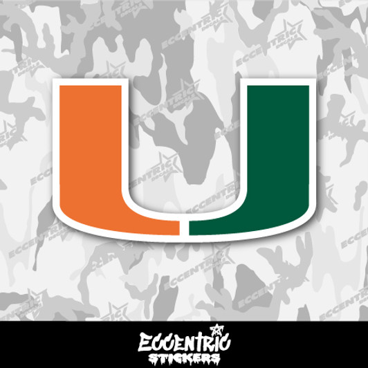 Miami Hurricanes Vinyl Sticker