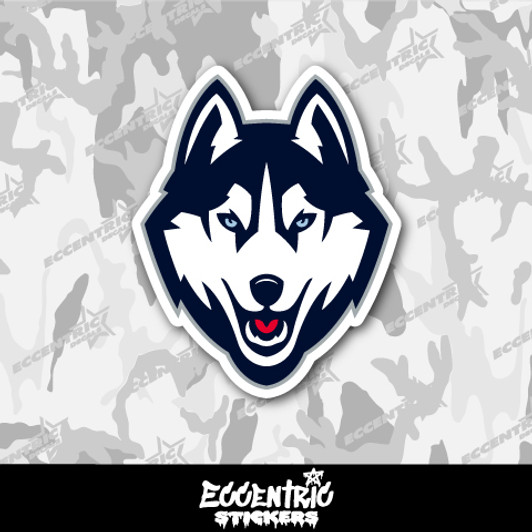 UConn Huskies Vinyl Sticker