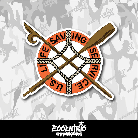 US Life Saving Service Vinyl Sticker