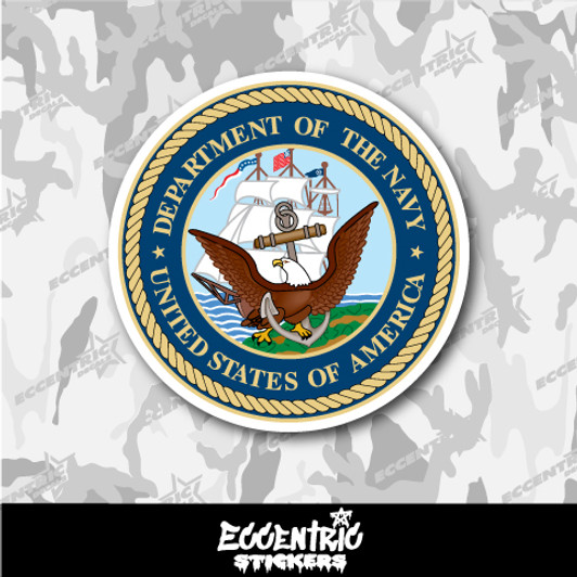 United States Department of the Navy Vinyl Sticker